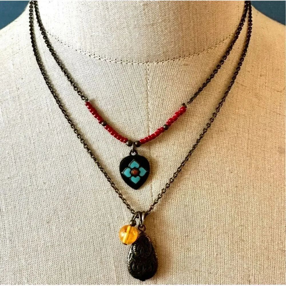 2028 double strand necklace